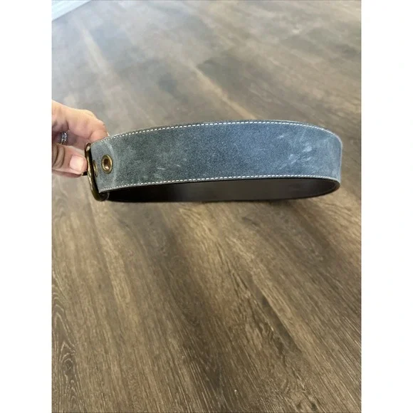 COACH Vintage Y2K Soho Blue Suede Luxury Designer Belt Size Large 3979 COACH Vintage Y2K Soho Blue Suede Luxury Designer Belt Size  main image 3